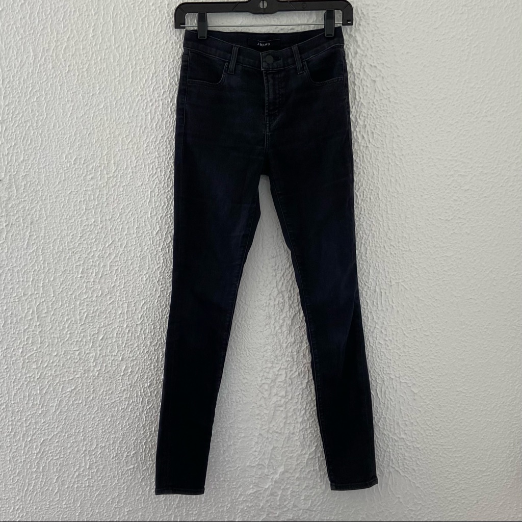 J Brand Women's Skinny Jeans Size 25 Black High Rise Stretch